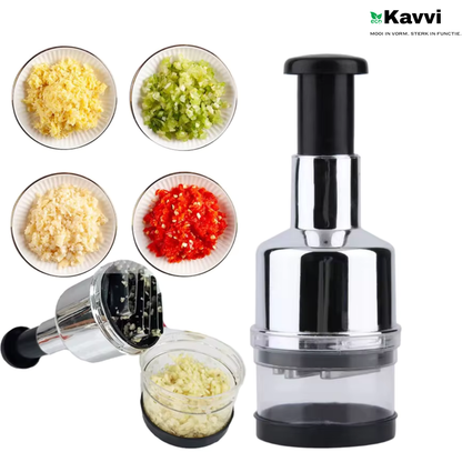 Kavvi™ Multifunctionele Food Chopper – Handhulp, 430 Roestvrij Stalen Mes