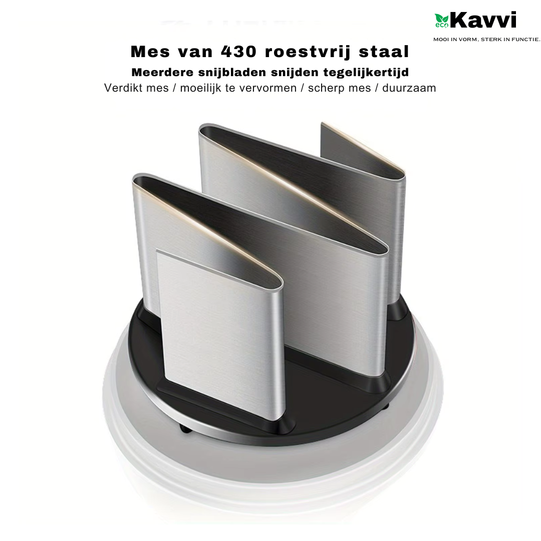 Kavvi™ Multifunctionele Food Chopper – Handhulp, 430 Roestvrij Stalen Mes