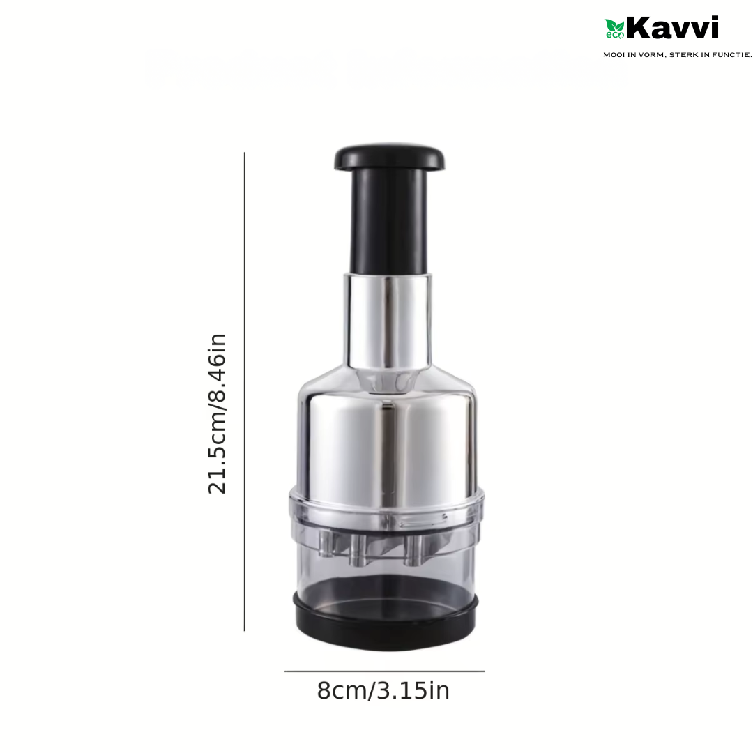 Kavvi™ Multifunctionele Food Chopper – Handhulp, 430 Roestvrij Stalen Mes