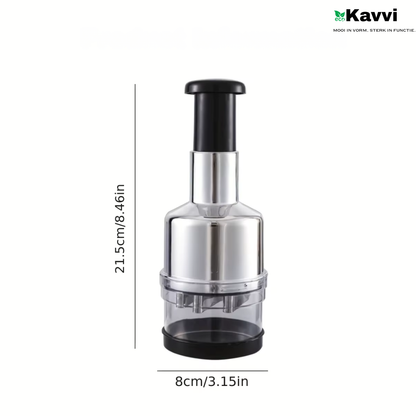 Kavvi™ Multifunctionele Food Chopper – Handhulp, 430 Roestvrij Stalen Mes